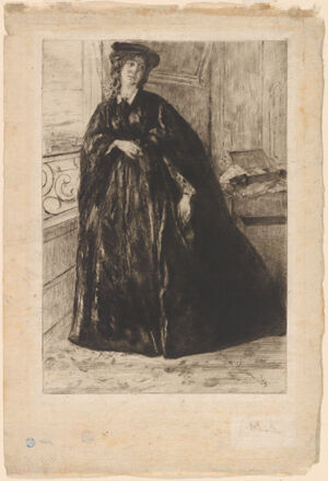 Etching and drypoint in black ink on cream Japanese paper; sixth state (of fourteen)