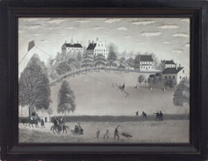 charcoal on marble-dusted drawing board