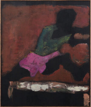 Acrylic and pastel on linen