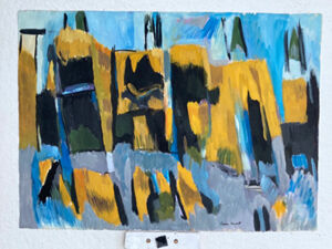 Casein on paper
