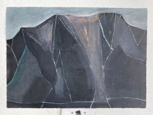 Casein on paper