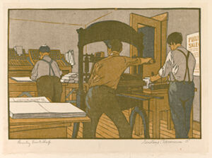 Woodcut on paper