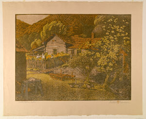 Woodcut on paper