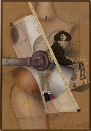 Collage on canvas