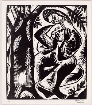 Woodcut on paper, AP