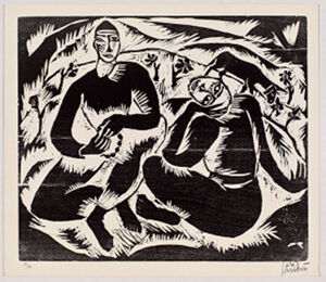 Woodcut on paper, AP