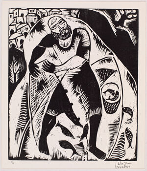 Woodcut on paper, AP