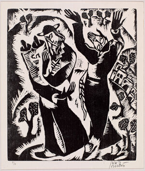 Woodcut on paper, AP