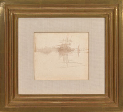 Pen, brown ink, wash on paper