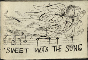 Thirty-one ink drawings and handwritten text on paper