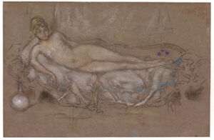 Chalk and pastel on paper