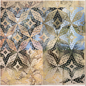 Woven archival inkjet prints on bamboo paper with artist tape