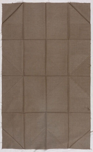 Folded fabric drawing, linen