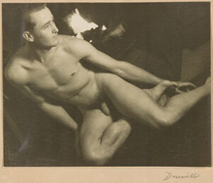 Gelatin silver print on board